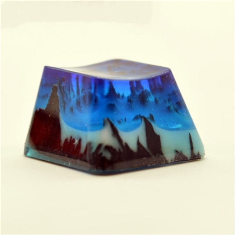 Keycap Qianshan Muxue Resin Wood Keycap photo 5