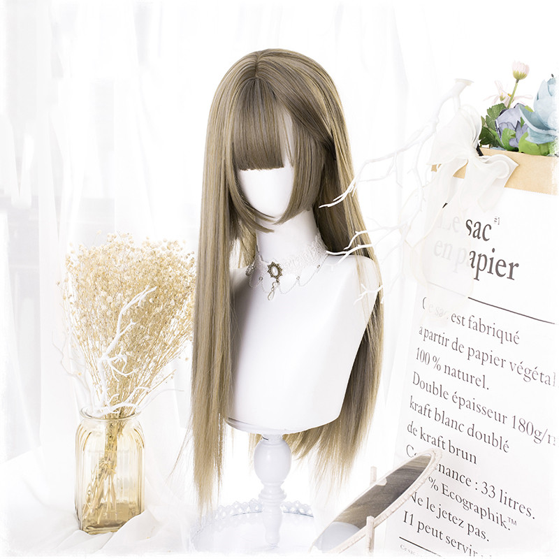 Manzhen Daily Black Long Straight Wig Girl photo 6