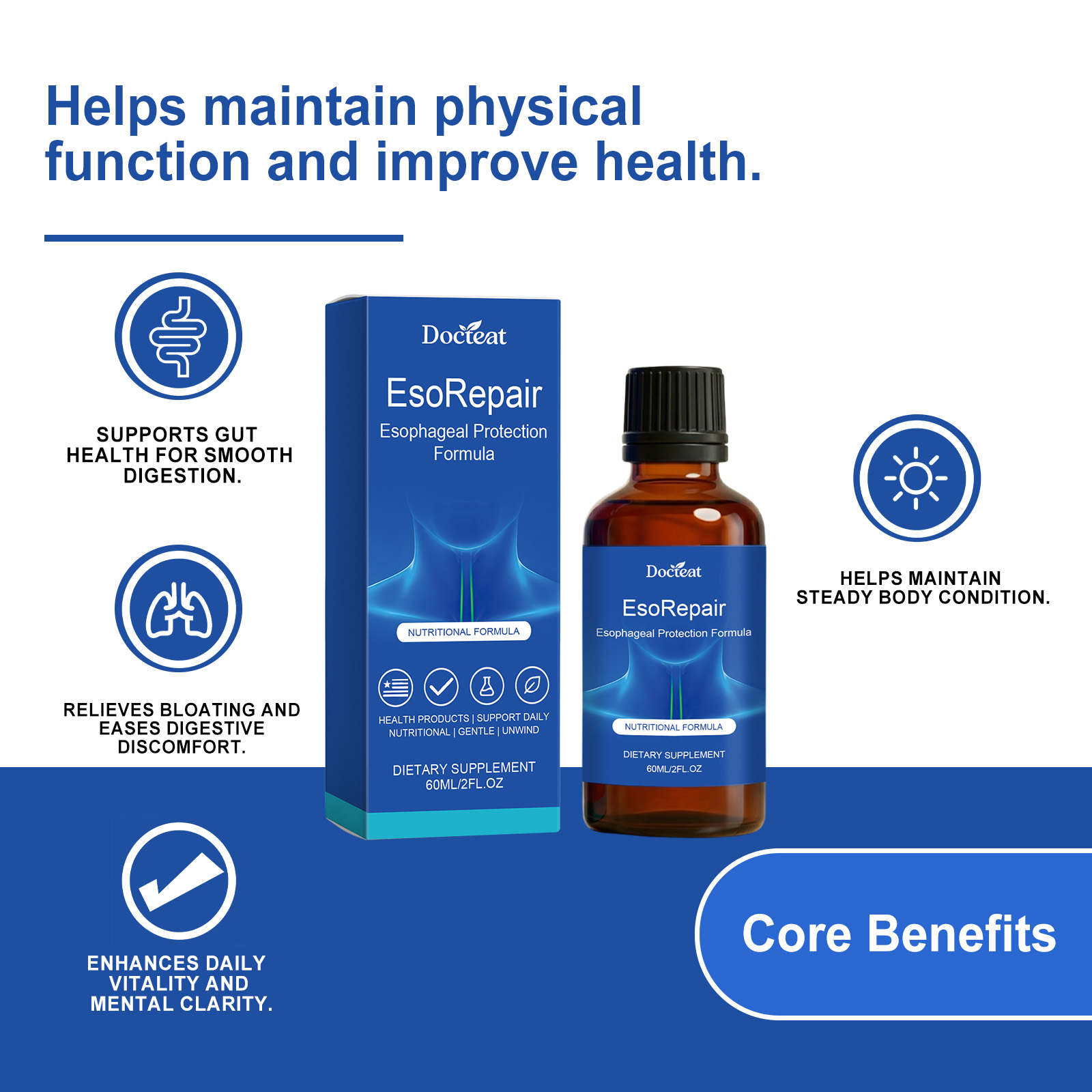 Intestinal Soothing Health Support Liquid Inlet 60ml-box photo 4