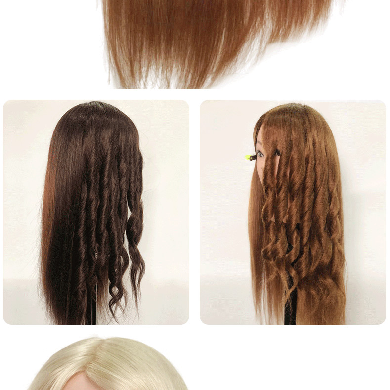 Real Hair Can Be Curled And Blown Dummy Head Model photo 6