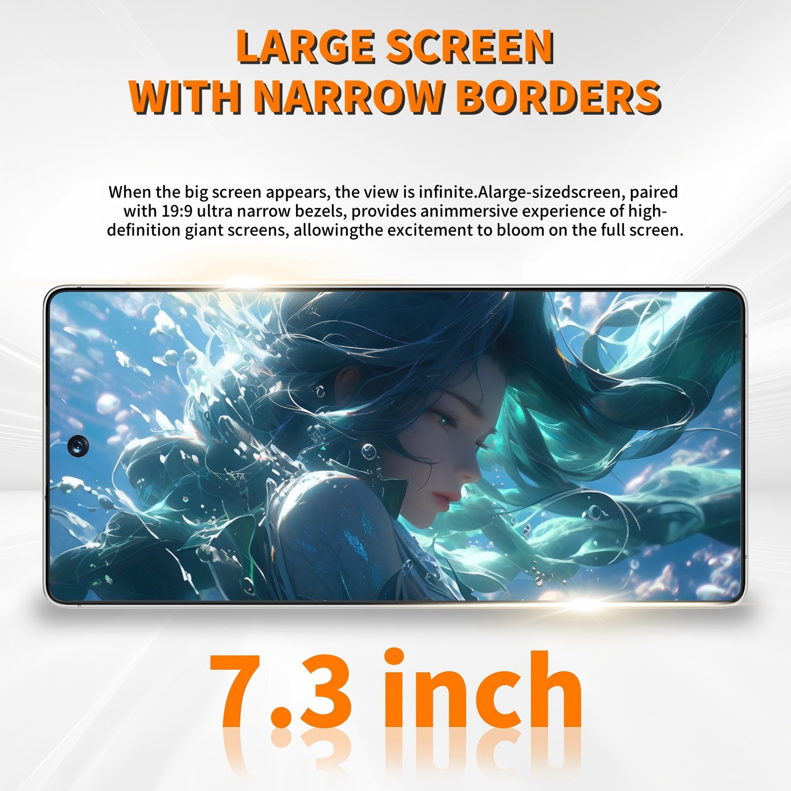 C26 Ultra 5G Unlocked Smartphone, 8GB RAM 256GB Storage Android 15 Cell Phone, 6.9inch FHD Display, 8000mAh Long Battery, Dual SIM, Face & Fingerprint Unlock, GPS, Built-in Stylus photo 3