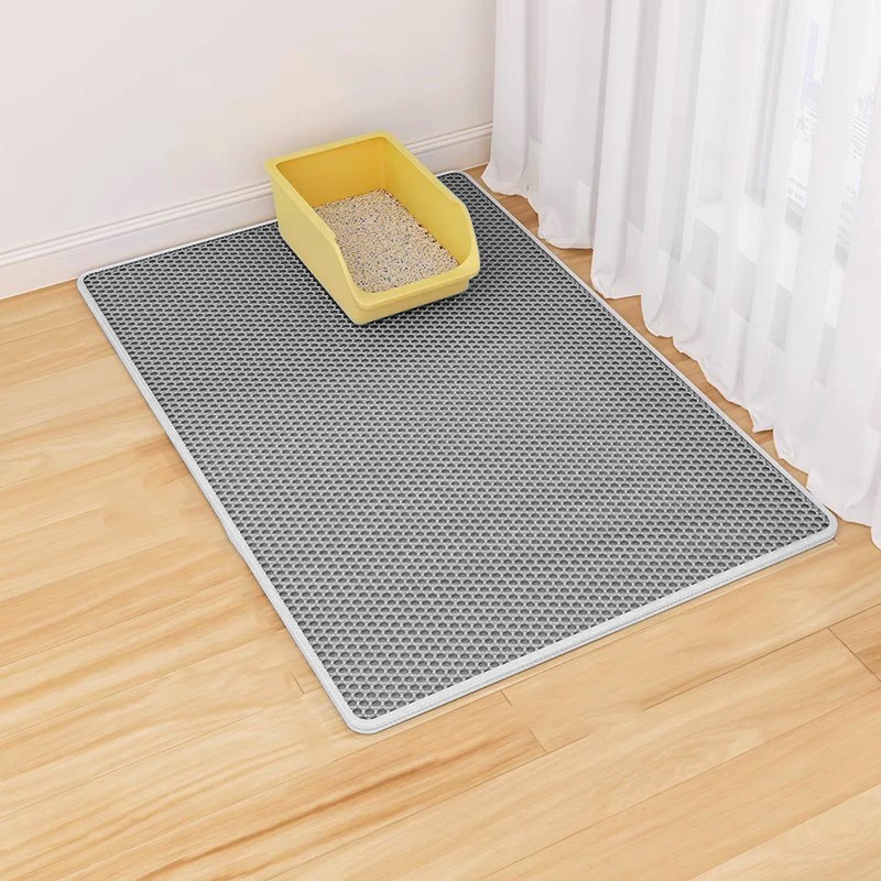 Large Double Layer Cat Litter Mat Non-Slip Pad For Cats Litter Box, Paw Clean UK photo 3