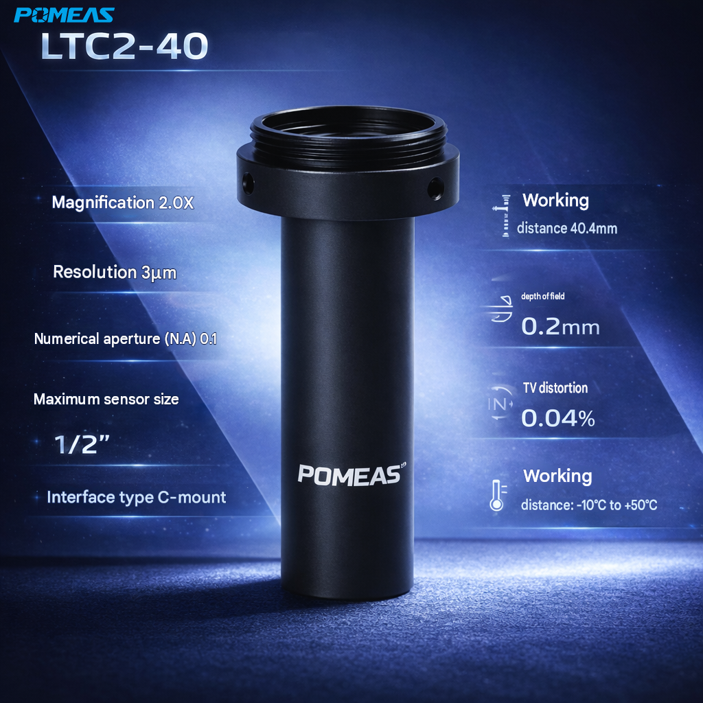 LTC2-40 2X Object Side Telecentric Lens For High Precision Machine Vision Measurement And Small Component Inspection photo 1