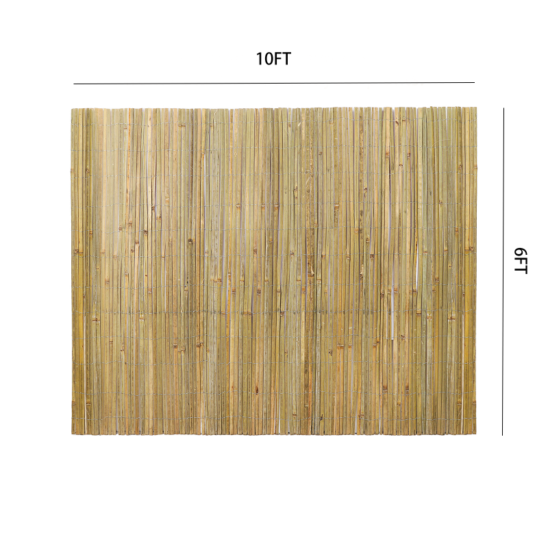 Bamboo Privacy Fence Roll 6FTx 10FT, Natural Bamboo Slat Screening Panels For Outdoor Garden, Yard, Patio, Balcony Privacy Screen 2PCS. Self-pickup Only photo 1