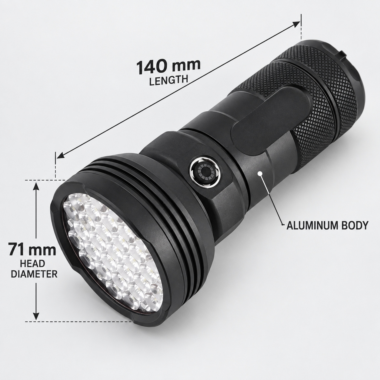 Rechargeable Type C LED Work Light 4500mAh W5202 1 5500LM Aluminum Alloy Flashlight Battery 31 photo 4