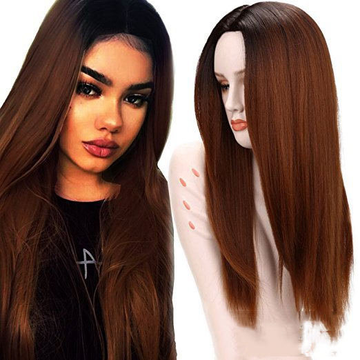 Medium And Large Scalp Dyed Gradual Long Straight Hair photo 4