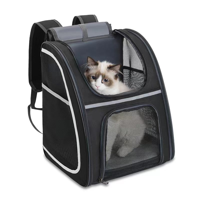 Cat Backpack Carrier Large Pet Backpack For Small Dog Medium Cat Puppy Kitten Bunny Up To 13lbs, Ventilated Mesh Dog Collapsible Travel Backpack For Hiking Walking Outdoor photo 2