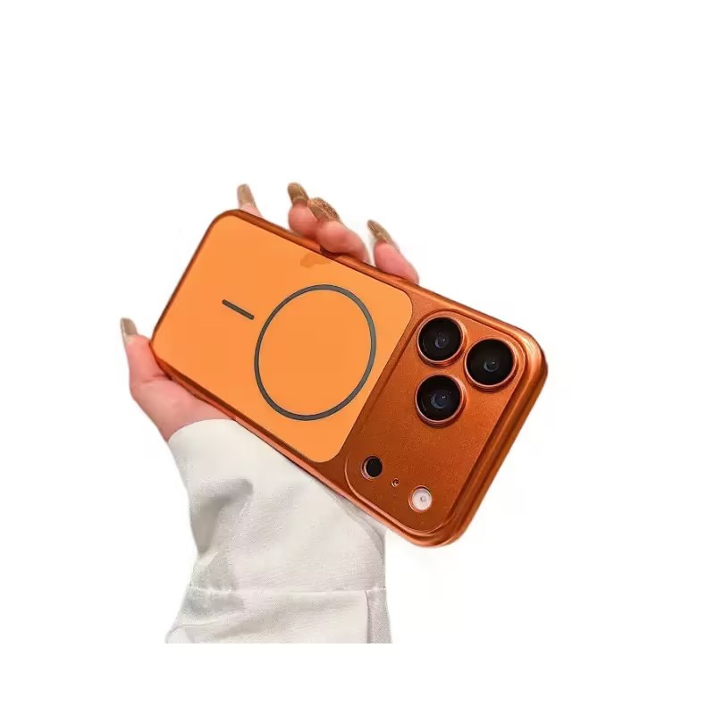 For I Phone 17 Pro Max  Case  Phone Cover Orange Magnetic Wireless Charging photo 4