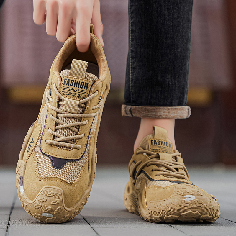 Luxury Light 2026 Spring & Summer New Men's Shoes, Thick Sole Height-Increasing Dad Sneakers, Breathable Mesh Fashion Brand Casual Sports Shoes For Men photo 4