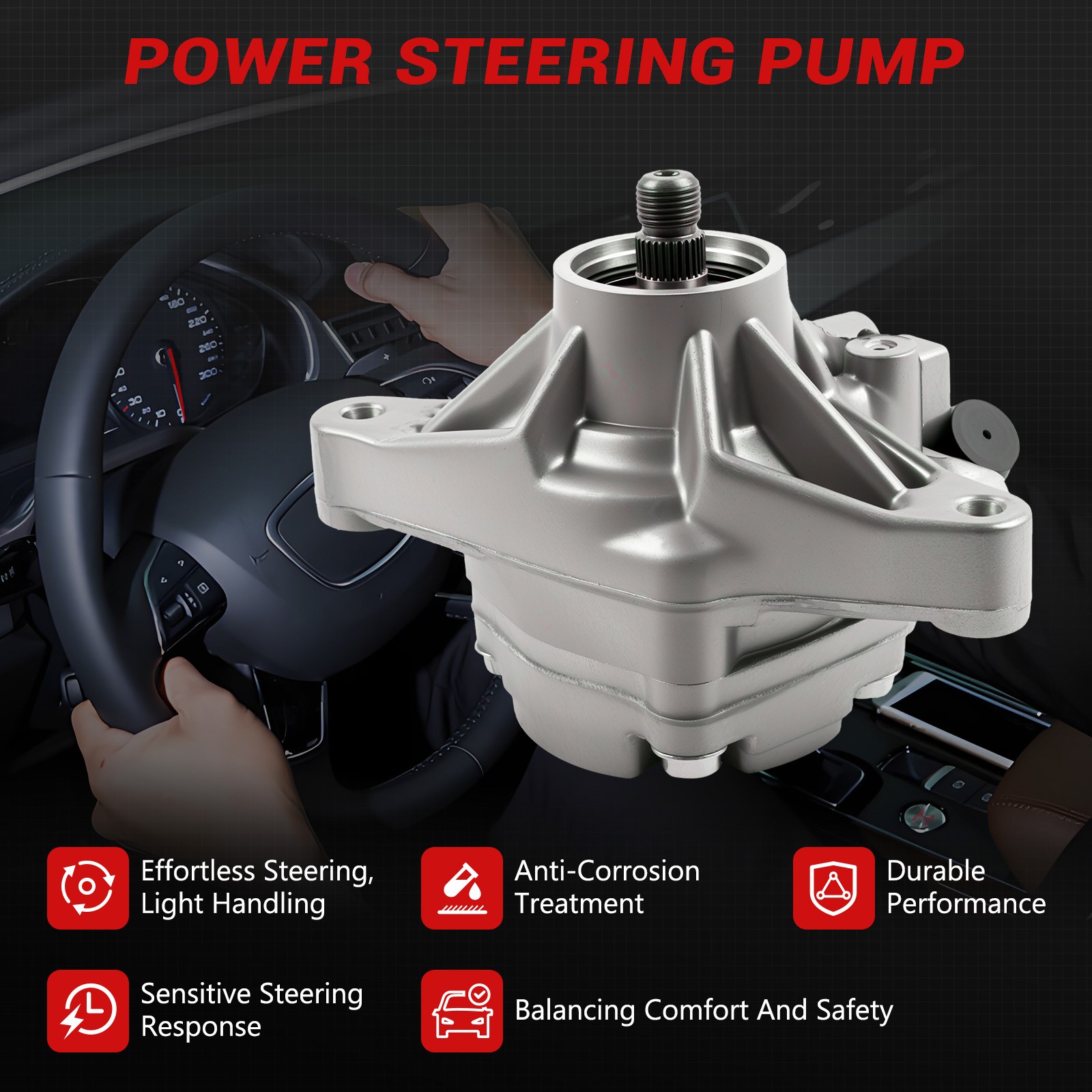 Power Steering Pump For 2006-2011 -Honda Civic DX EX LX 1.8L L4 21-5456 55-5822 photo 7