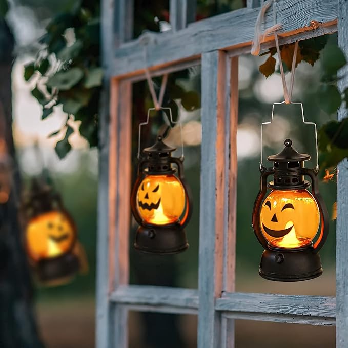 3-Pack Kids Pumpkin Light-Up Lanterns Battery Operated LED Halloween Indoor Outdoor Decorations photo 2