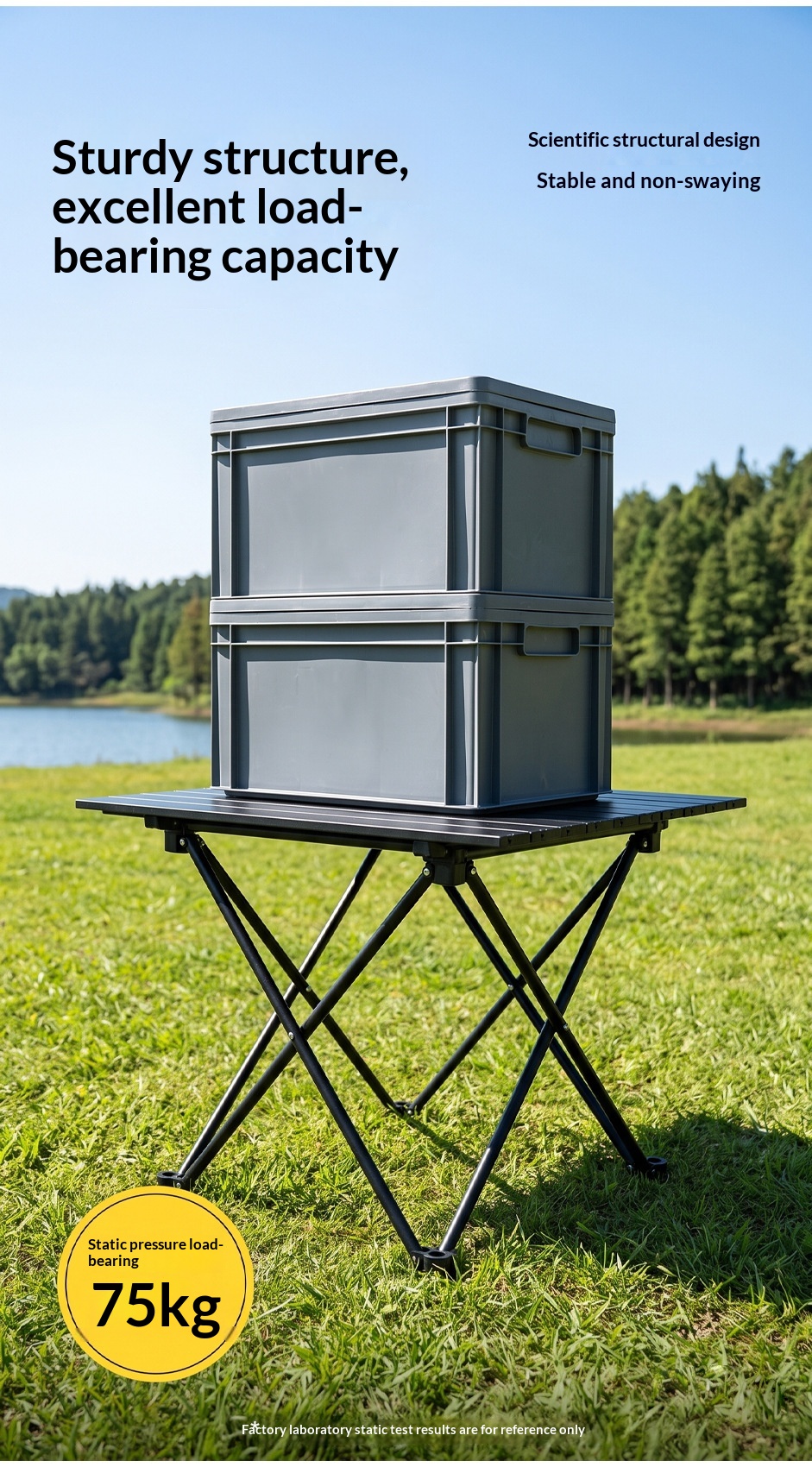 Ruida Outdoor Folding Table Carbon Steel Iron Picnic Table And Chair Portable Camping Egg Roll Table Outdoor Supplies Equipment Suit photo 5
