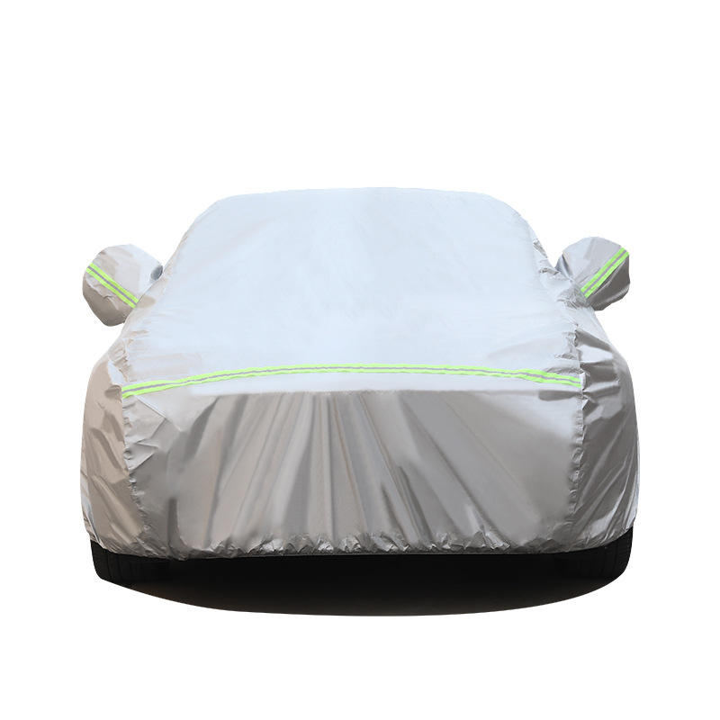 Car Cover In Stock, Cross-border Version, DuPont Oxford Fleece Sun Protection, Waterproof And Heat Insulation Cover, All-season Compatible Car Cover photo 1