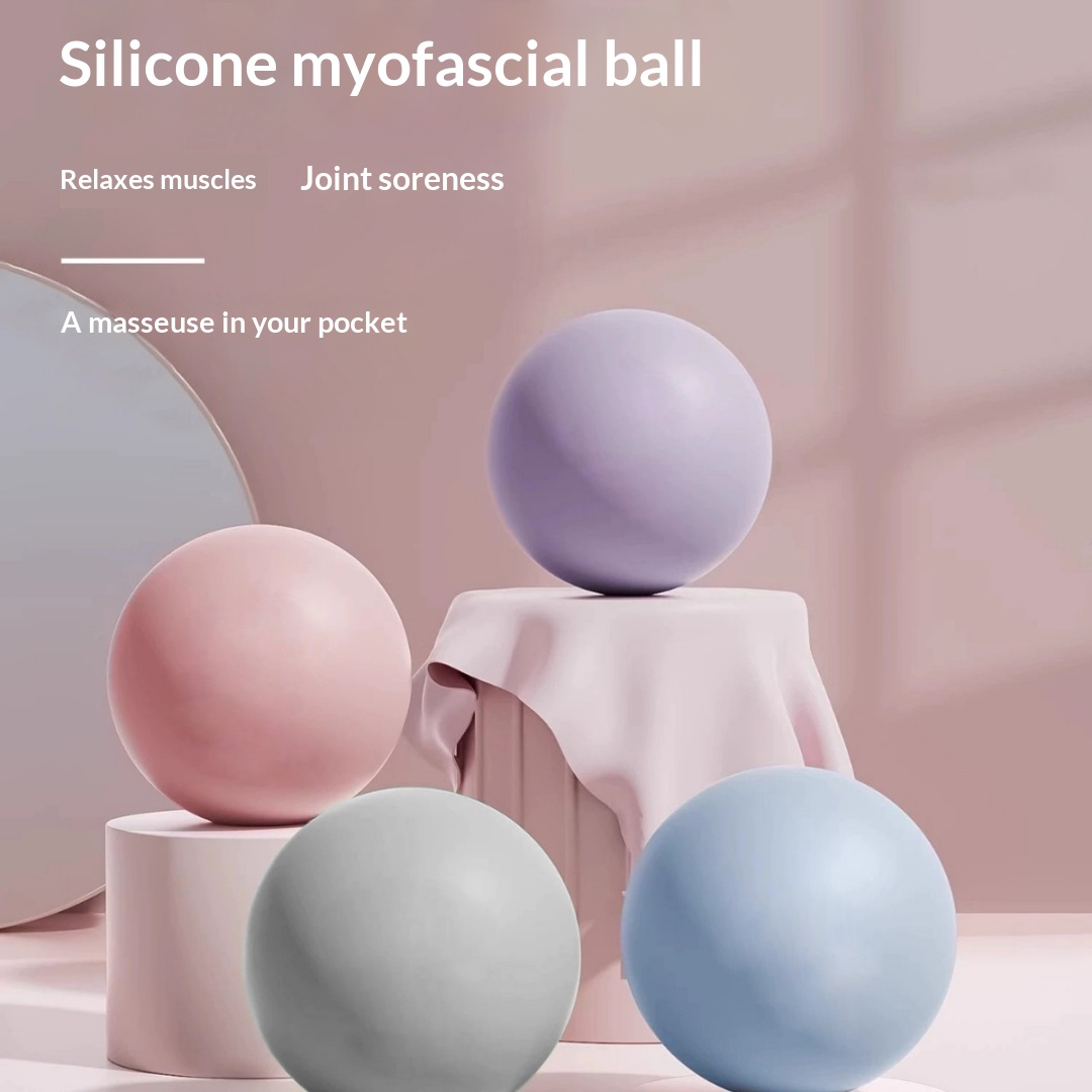 Fascia Ball Massage Ball Fitness Pilates Neck Mask Ball Solid Foot Massage Ball Yoga Equipment Supplies Yoga Ball photo 1