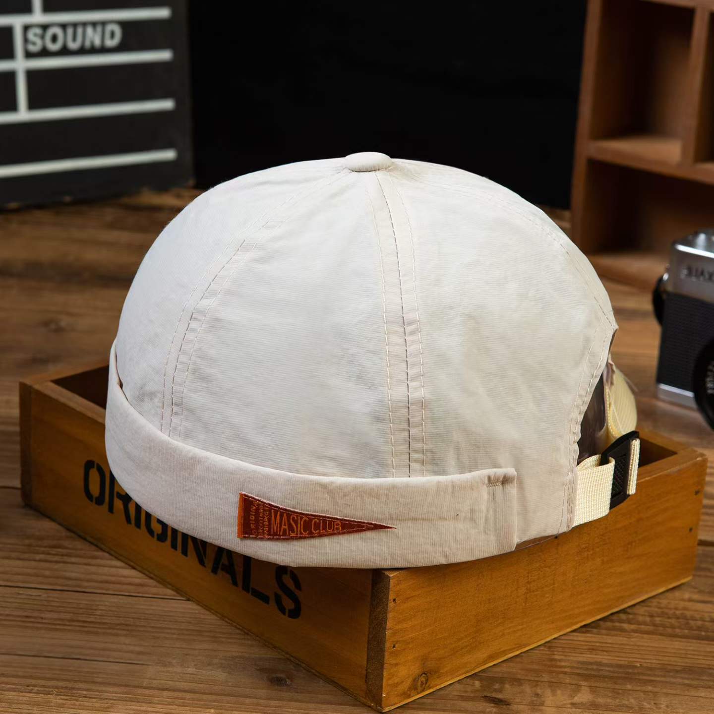 Japanese-style Quick-drying Breathable Fabric Triangular Logo Master Cap With Rolled Brim And Soft Top Without Brim - Hip-hop Hat photo 8