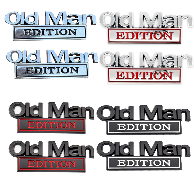 2pack Old Man Edition Emblems, Seabee Emblem 3D Badge Decal Car Truck SUV,Refrigerator Sticker,Window Display Stickers,Bicycles, Laptops, Fridges photo 1