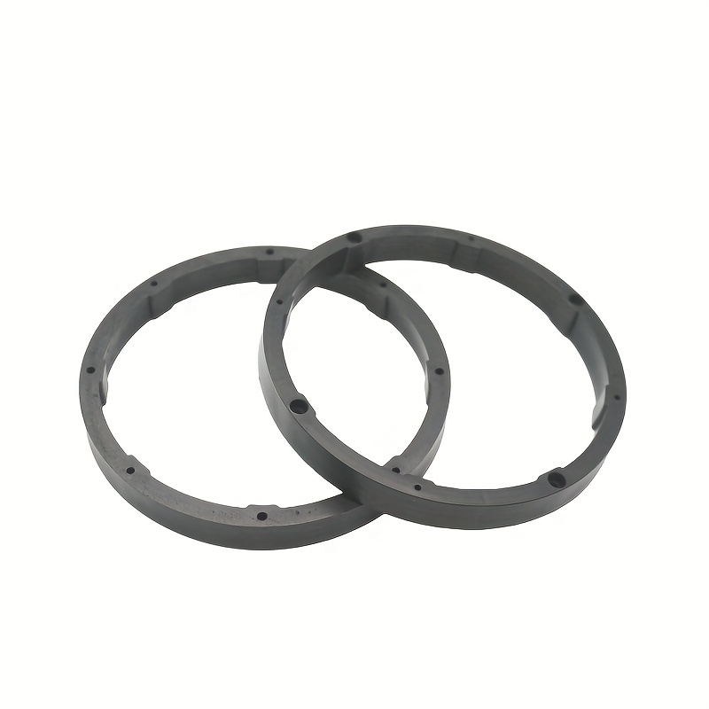 2pcs 6.5 Speaker Spacers Universal Car Audio Speaker Soild Pad Subwoofer Mid Range Custom Installation Mounting Adapter Black photo 1
