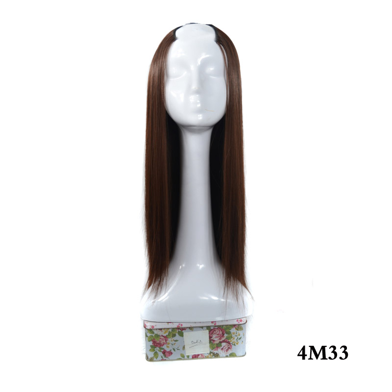 Women's Long Straight Hair U-shaped Half Headgear photo 3