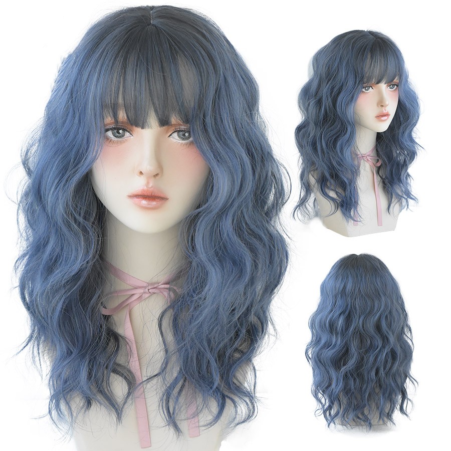 European And American Air Bangs Water Ripple Curls photo 4