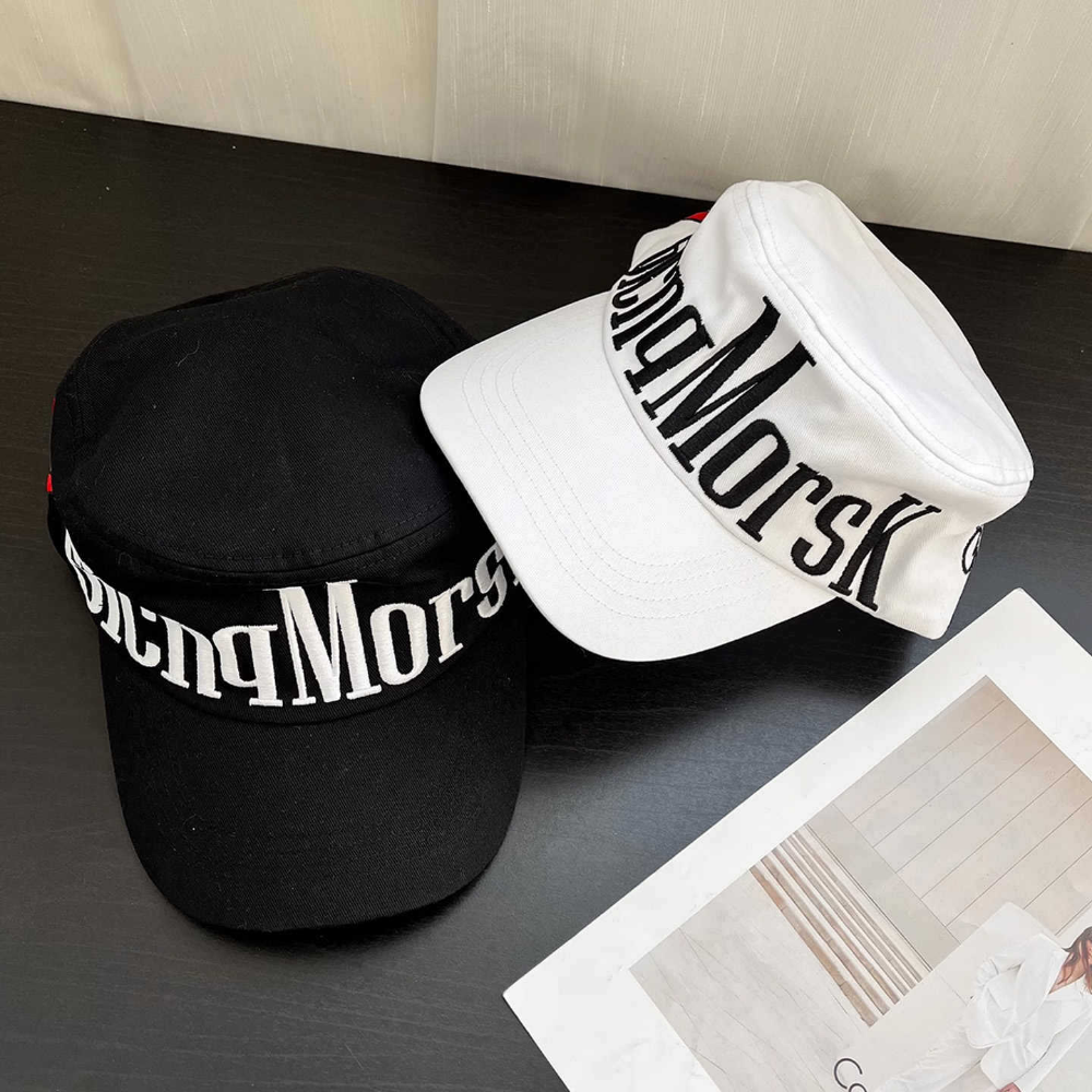 Summer Men's And Women's Three-dimensional Letter-style Lip Embroidery Fashionable Trend Flat-top Baseball Cap For Outdoor Play And Daily Accessories photo 1