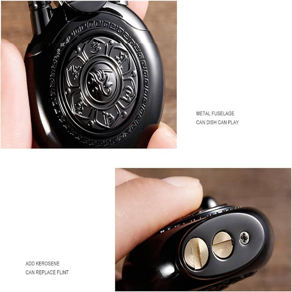 Vintage Lighter Rocker Arm Ignition Lighter Compact Windproof Lighter, Perfect Gift For Men, Dads, Husbands, Valentine'S Day Present Methane Free photo 2