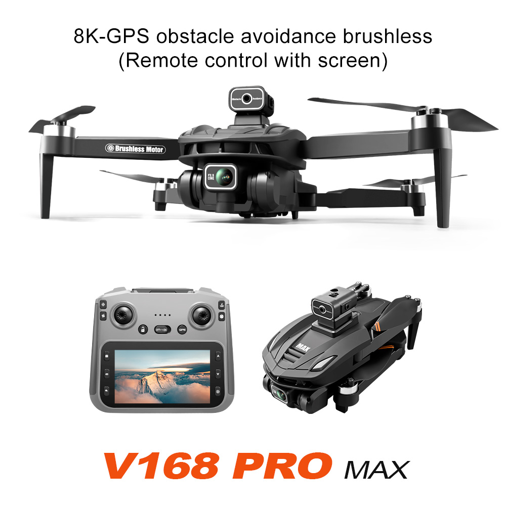 V168Pro Max Drone  8K HD 4.5-inch Screen, With GPS Positioning Function. photo 8