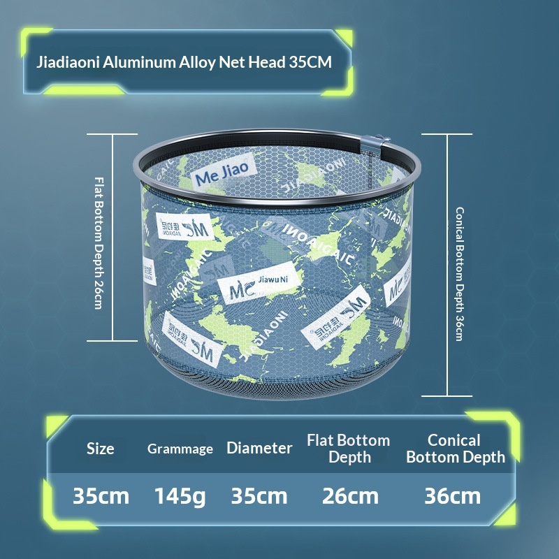 Jiadaoni Copy Net Head Anti-hook Black Pit Fishing Net Pocket Fishing Full Set Of Fish Protection Crucian Carp Super Net photo 8