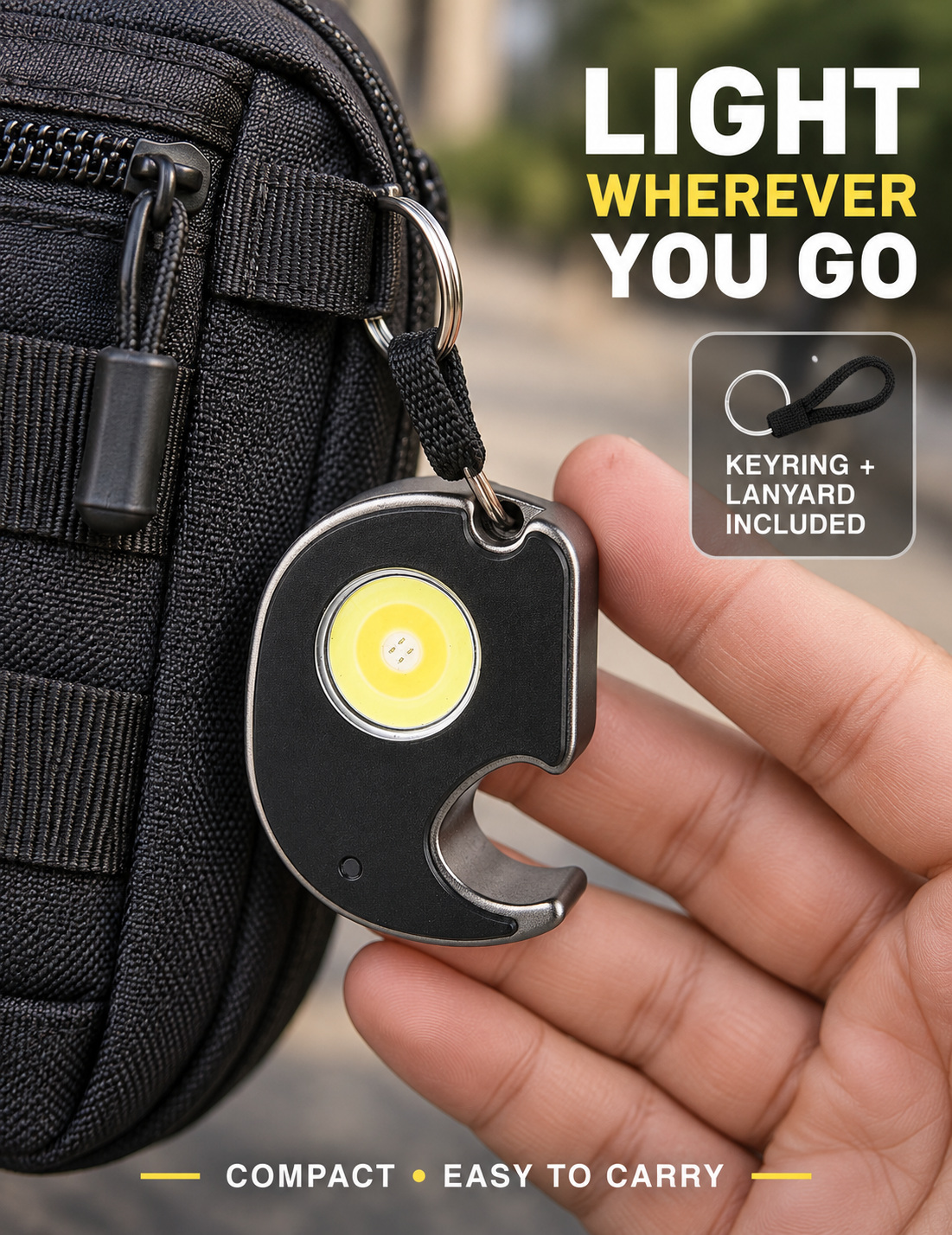 Rechargeable Magnetic Battery Display Type C LED Work Light Hanging Hook W5132 460LM Flashlight Portable photo 8