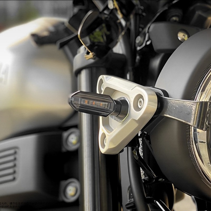 2Pcs Motorcycle Motorbike Turn Signal Lights Indicators Lamp Amber Mini LED 12V photo 6
