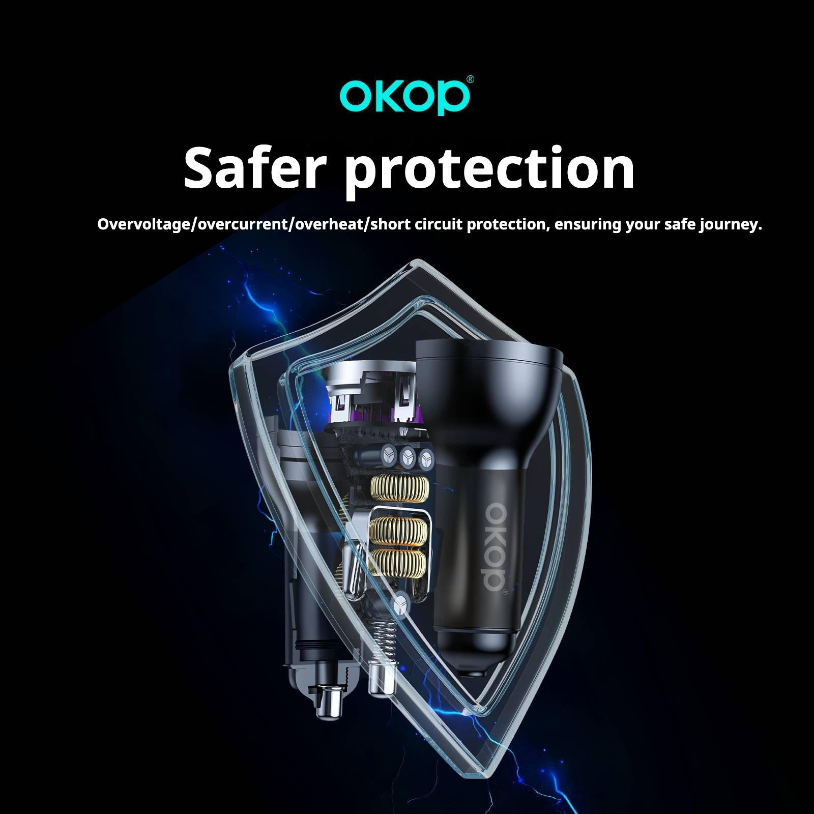 KP-C104 Best-selling Multi-port Car Charger With Super-fast Charging MP3 Player Function And USB Type-C Support In Stock Now photo 3