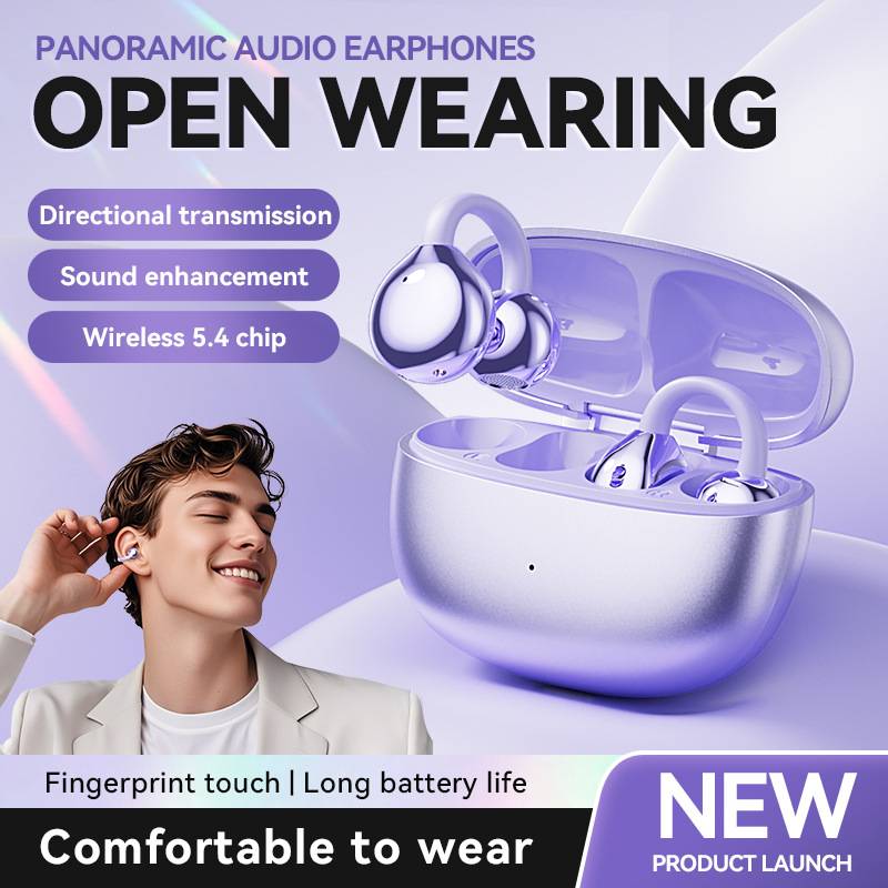 Cross Border Popular M108 Clip On Earphones With High Pitched Texture And Bone Conduction, Long Wearing Without Pain, True Wireless Bluetooth Earphones Wholesale photo 5