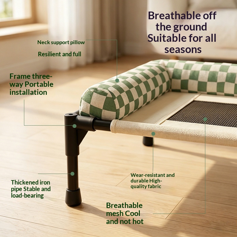 Pet Camping Bed Cat Bed, Suitable For All Seasons, Removable And Washable, Breathable And Moisture-proof For Small And Medium-sized Dogs, Cross-border Pet Supplies. photo 4
