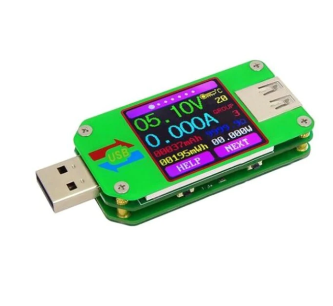 USB 2.0 Color Screen Tester Voltage Ammeter Thermometer UM24C With Bluetooth Communication Board photo 1