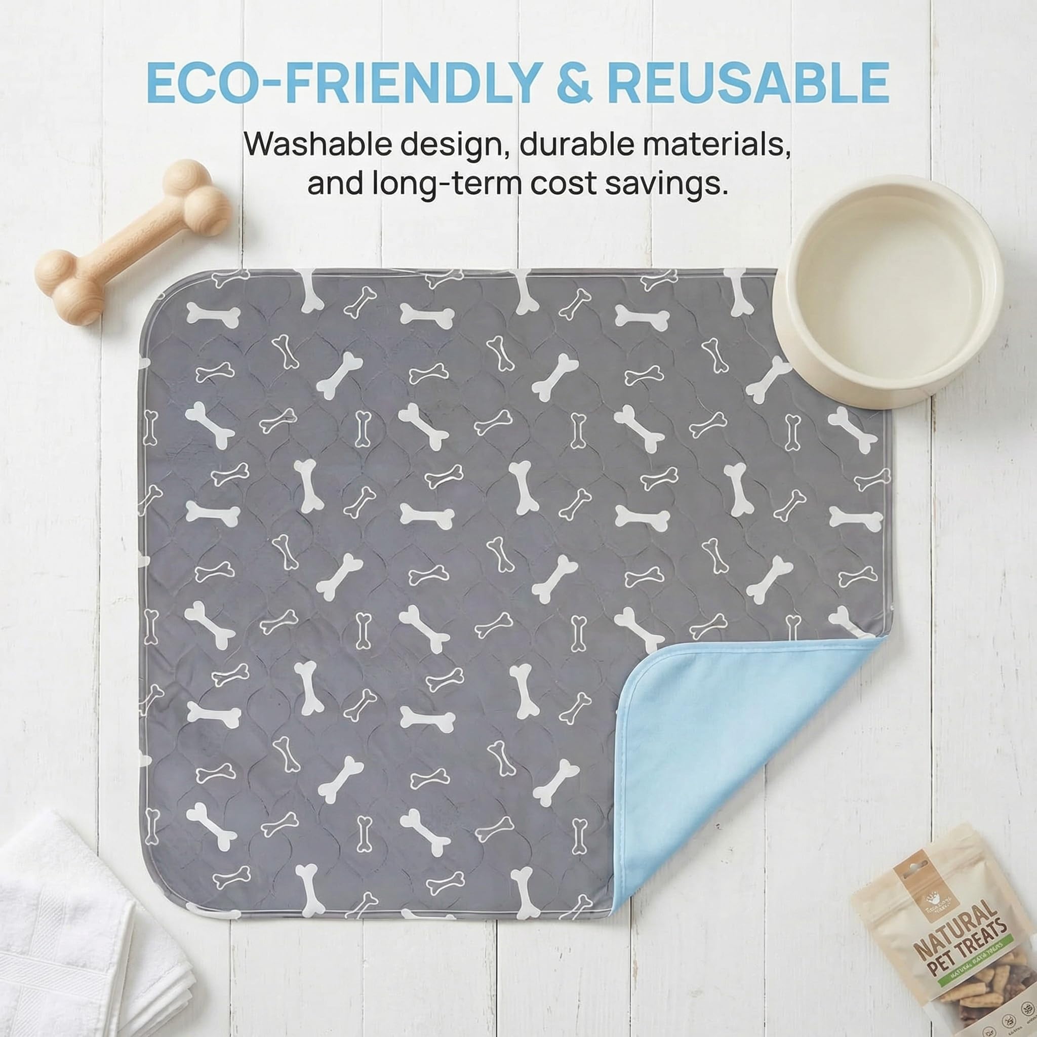 Puppy Urine Pad, Non-Slip Leakproof Dog Pee Mat , Washable Reusable Puppy Training Pads,Odor Resistant Absorbent Pad For Dogs And Cats photo 4