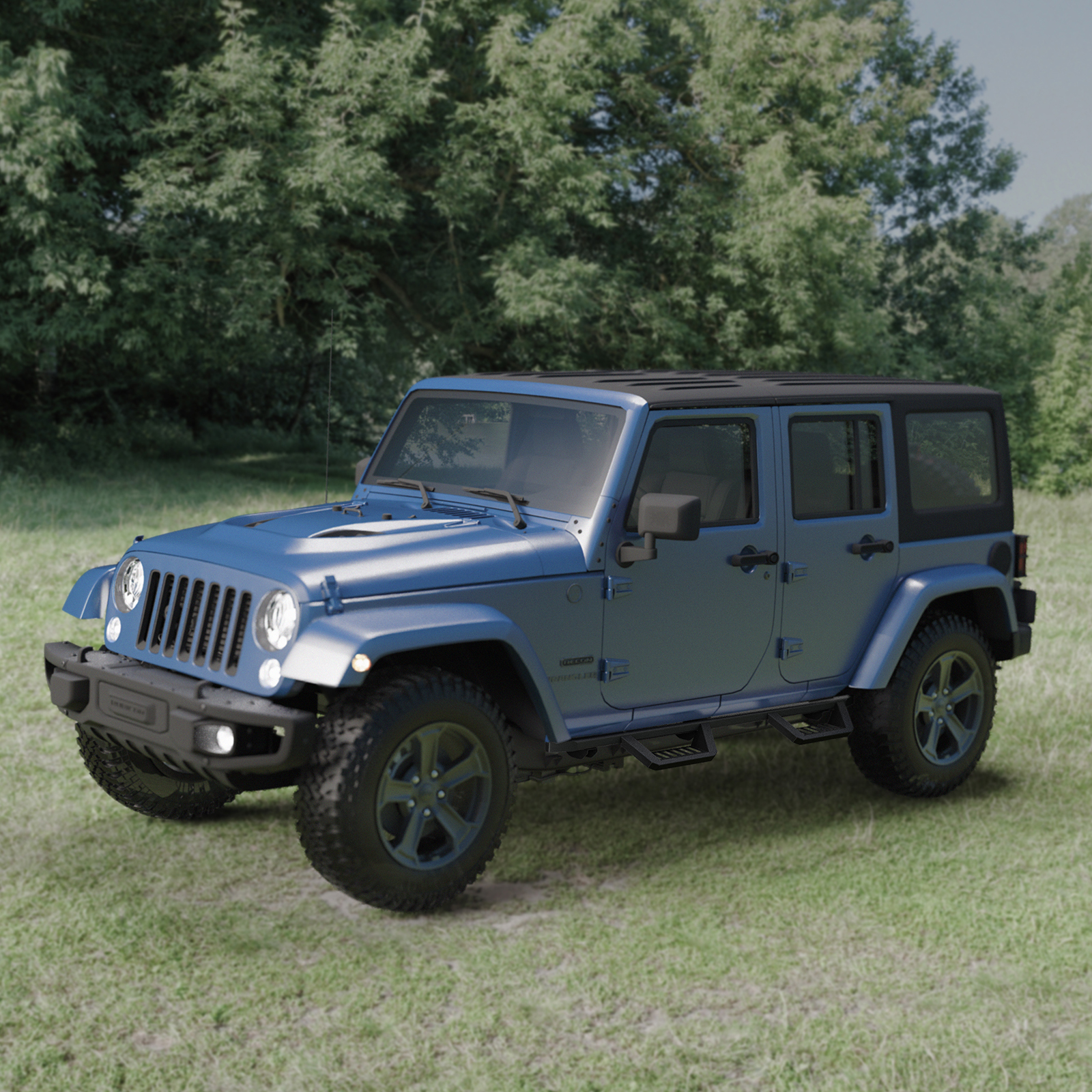 Bars Running Boards Compatible With Wrangler JK 4 Doors photo 5