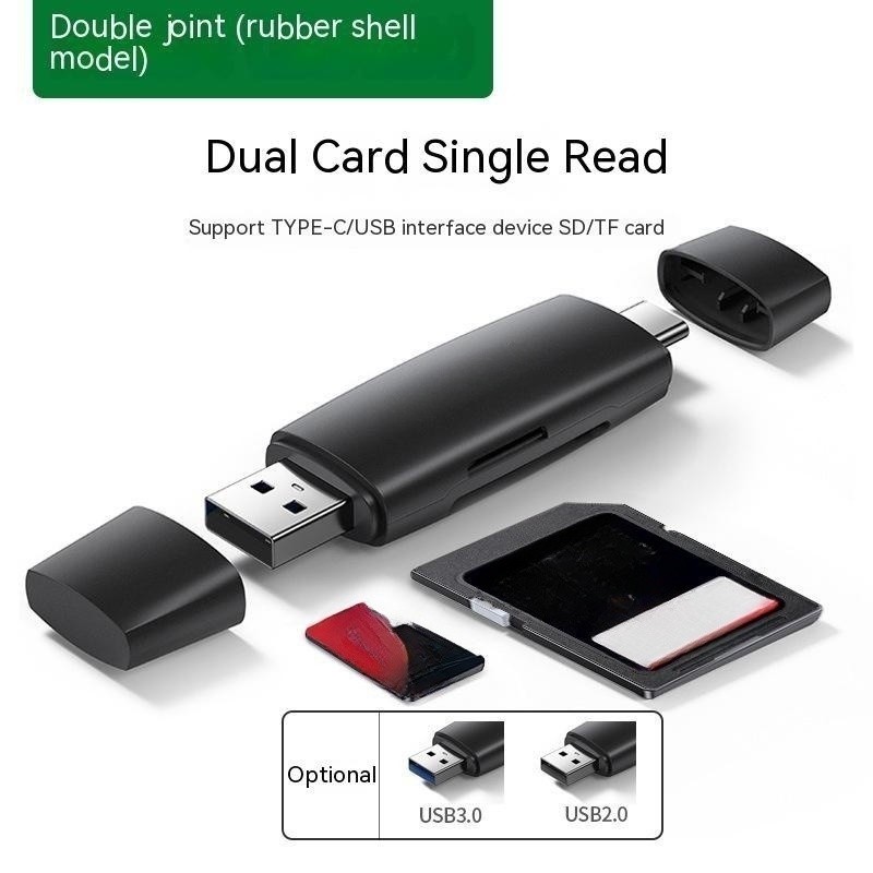 Multi-function In One Large Sd Memory Card Conversion Tf  Type-c Computer Card Reader photo 4