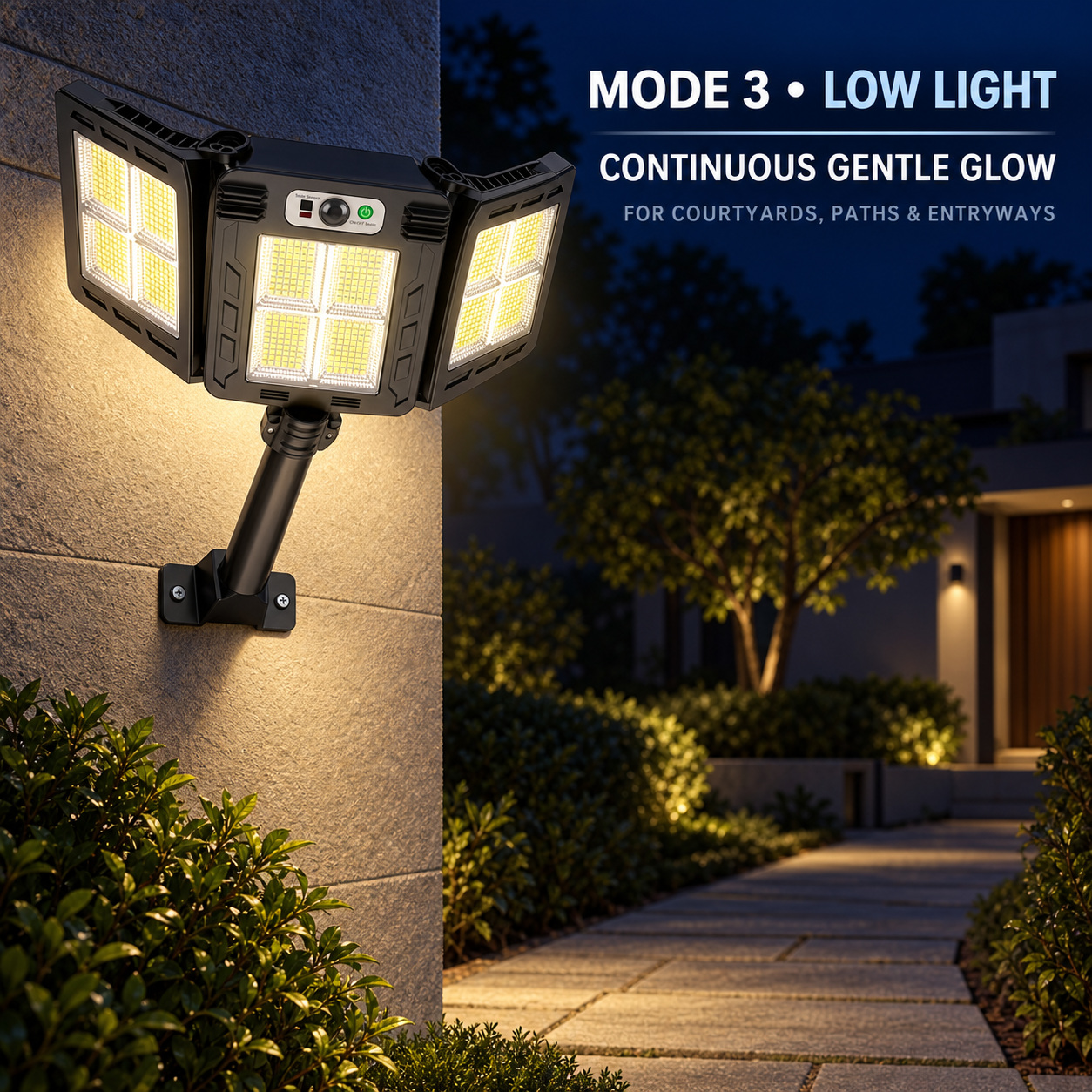 Solar Powered Rechargeable Motion Sensor LED Work Light 3000mAh For Auto W785 4 5 5W photo 7