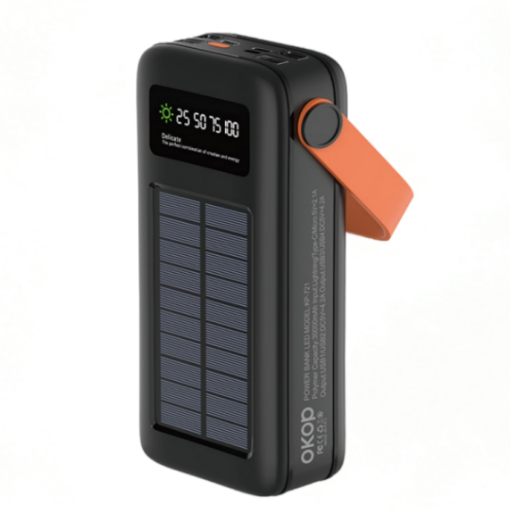 KP-721 Best-selling 30,000mAh High-Capacity Portable Power Bank With Handle And Digital Battery Display Factory Direct Shipping photo 1