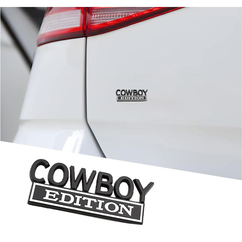 2pack Cowboy Edition Emblems, Seabee Emblem 3D Badge Decal Car Truck SUV,Refrigerator Sticker,Window Display Stickers,Bicycles, Laptops, Fridges photo 1
