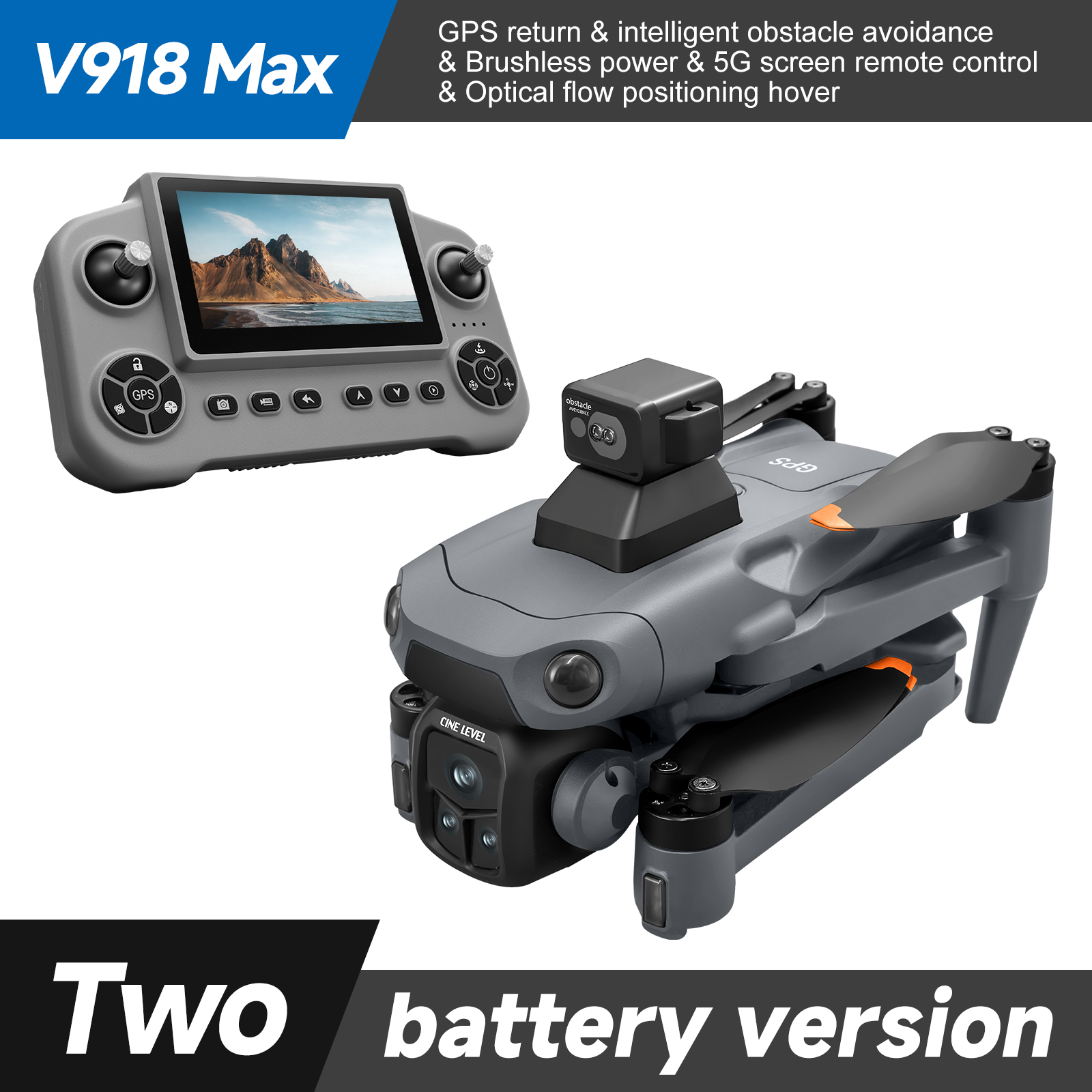 V918MAX - Black - GPS - Dual Battery photo 1