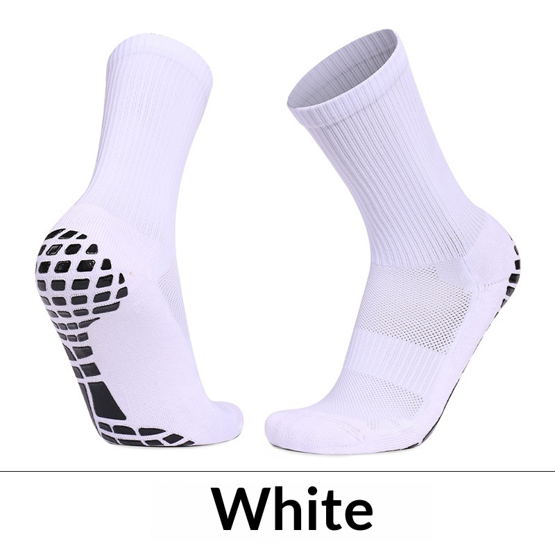 Men's Training Socks Thickeneded Towel Bottom Cushioning Comfortable Pvc Dispensing Non-Slip Socks Sweat-Absorbent Breathable Mid-Calf Football Socks photo 2