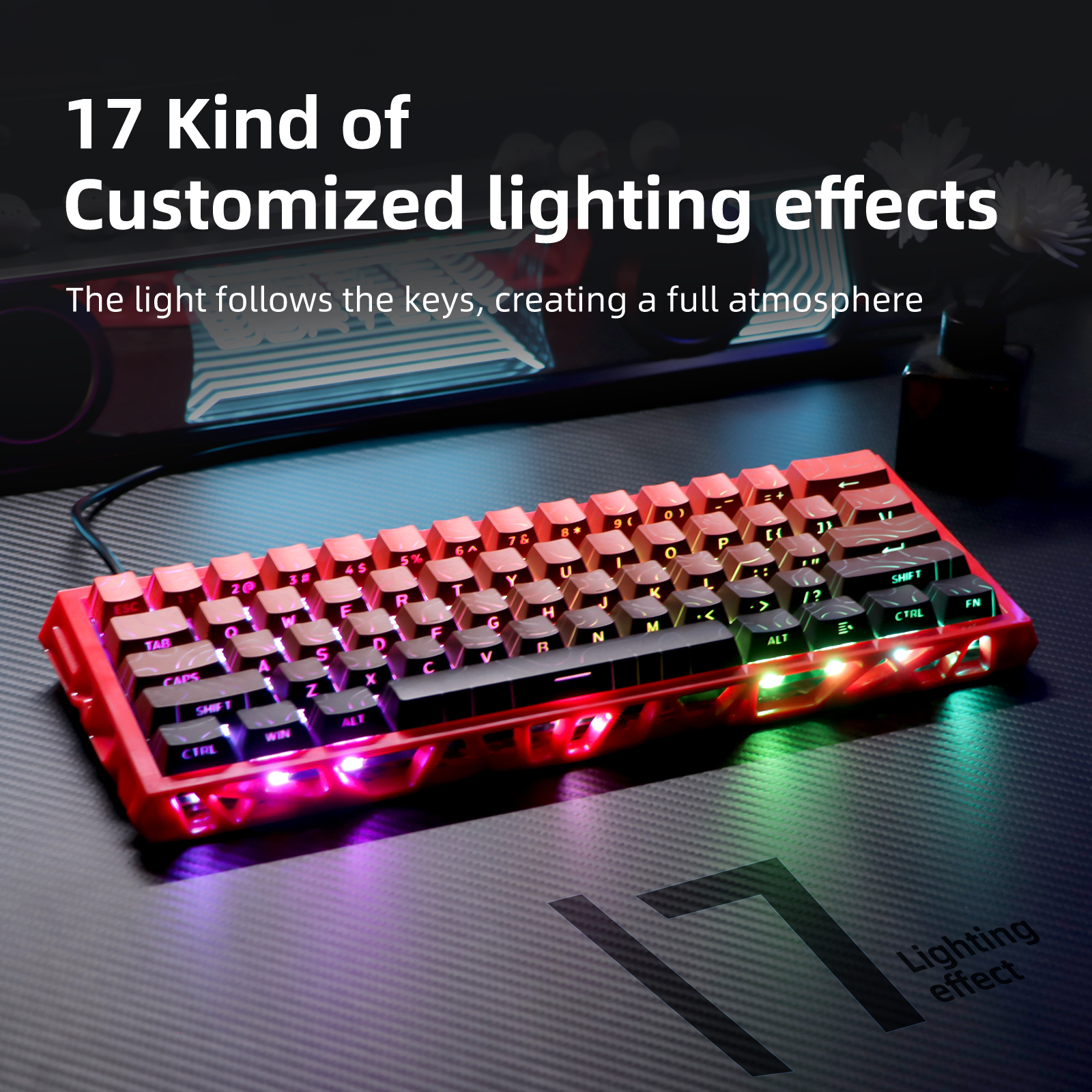 NJ61 Hollow Single-Mode Mechanical Keyboard photo 1