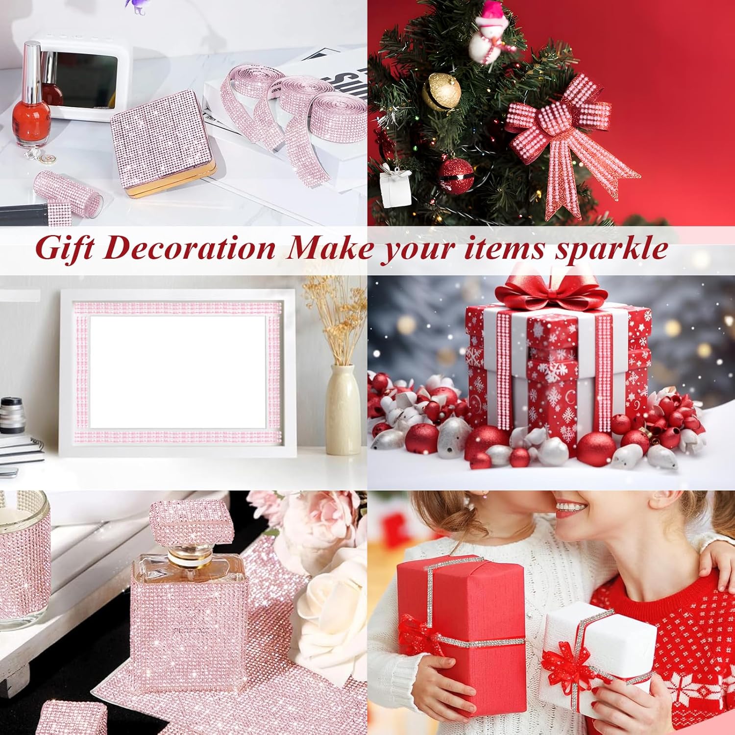2-piece Car Interior Kit With Shiny Butterfly Net Rhinestone Stickers And 1-piece Bling Self-adhesive Car Decals photo 6