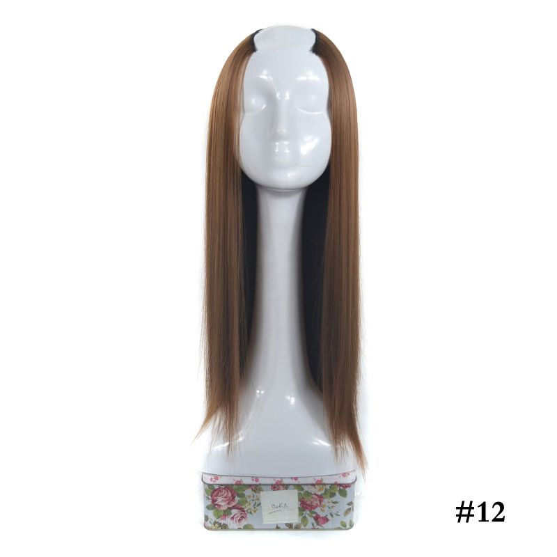 Women's Long Straight Hair U-shaped Half Headgear photo 2