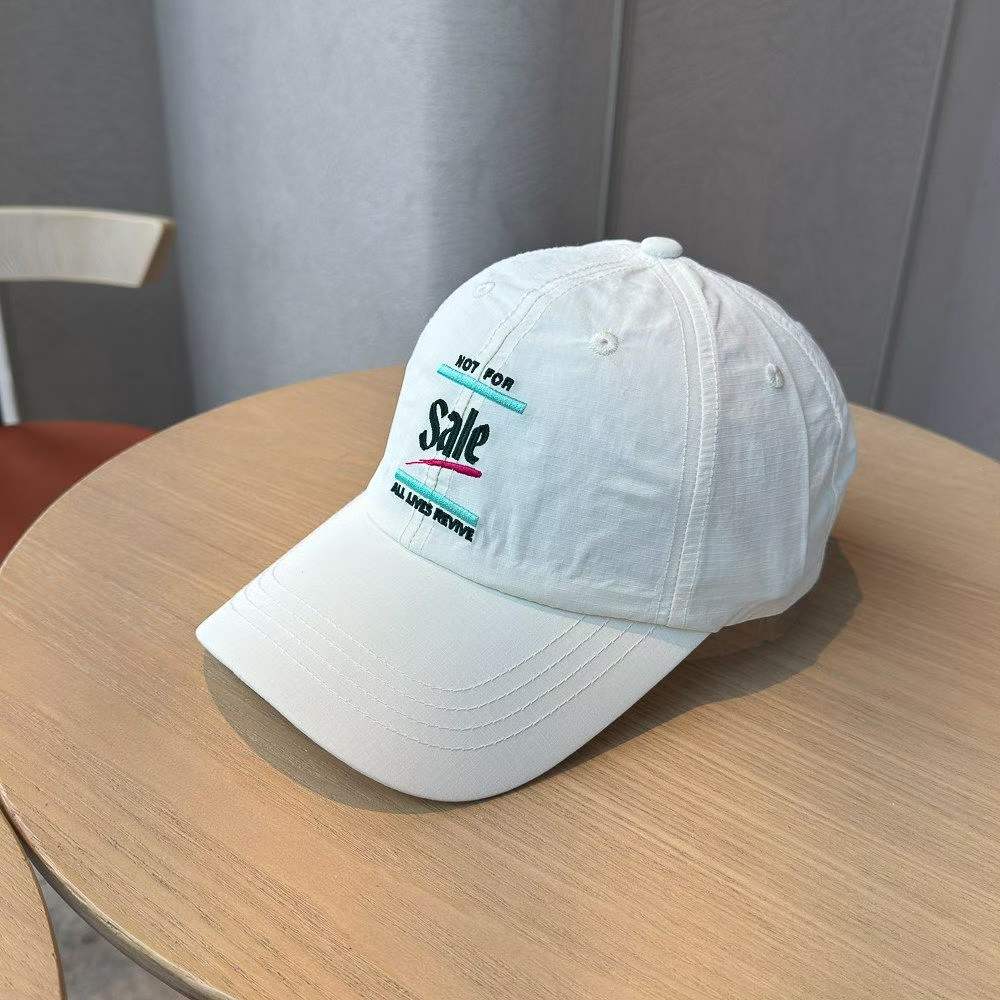 New Men's And Women's Embroidered Letter Lightweight Quick-drying Thin Baseball Cap For Outdoor Outings, Fashionable And Versatile Beanie Hat photo 1
