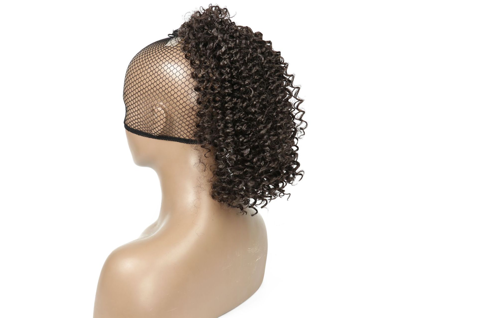 Chemical Fiber Ponytail Short Curly Hair Explosive Head photo 3