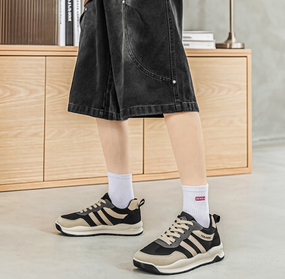 Men's Wide Toe Cortez-style Sneakers, Extra Wide Shoes For Wide Feet & High Instep, Soft Mesh Casual Trainers photo 3