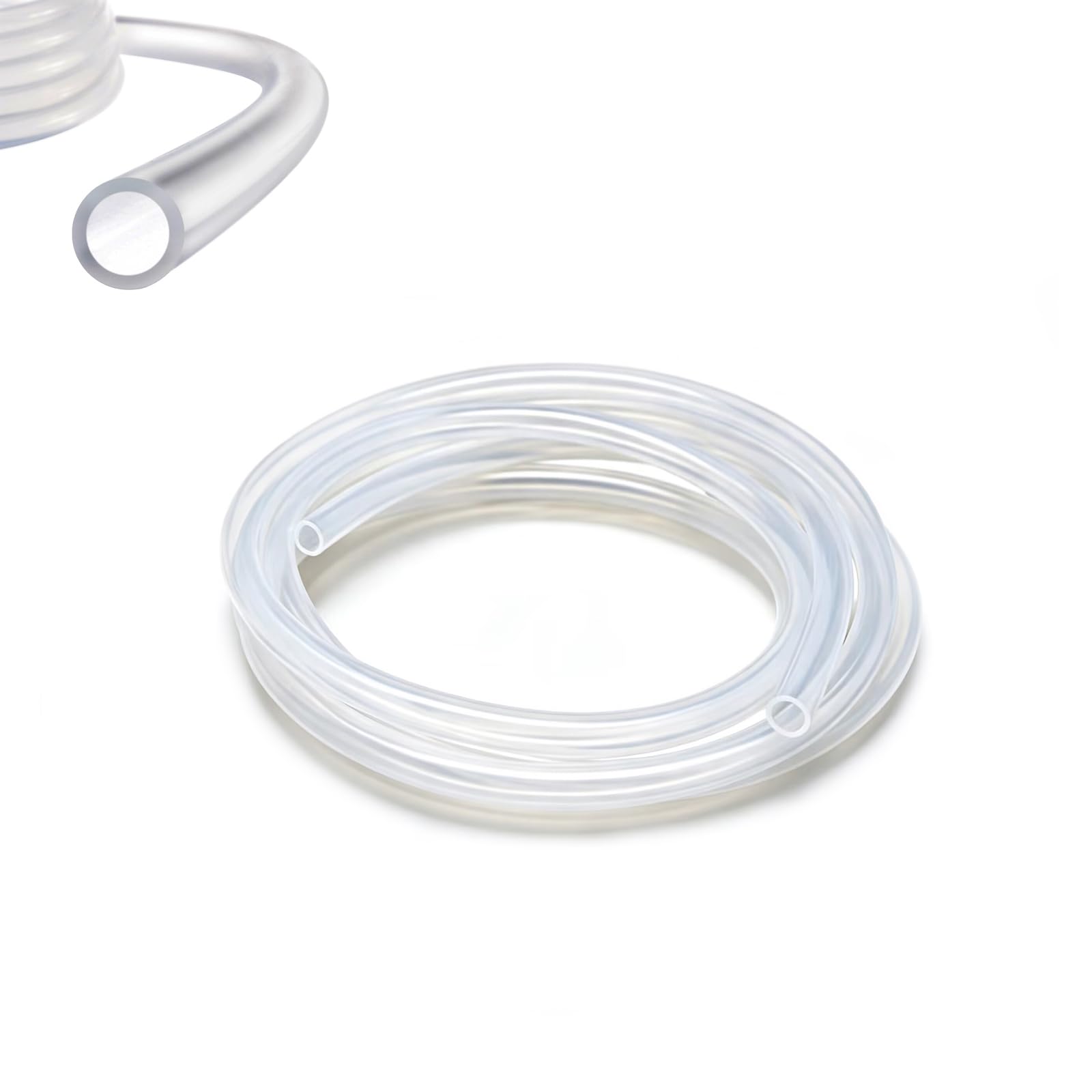 Aquarium Silicone Airline Tubing Odorless Anti-Fall-Off Air Hose 6.5Ft  ID For Fish Tank Air Pump Air Stone And Bubble Filter photo 1