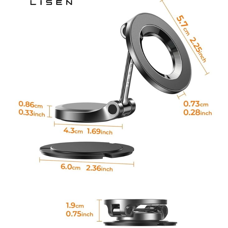 Car Mount For 18 Pro Max 24 Strong Magnets Classic Magnetic Phone Holder For Car Dashboard Magnet Phone Mount Car Cell Phone Holder For 17 16 15 14 13 12 photo 2