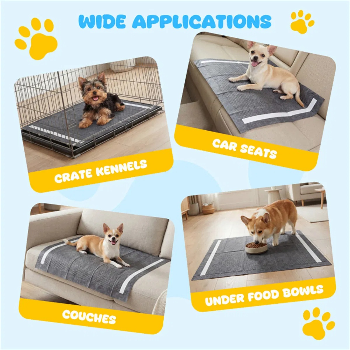 150 Pack Charcoal Dog Pee Pads 24  24, 6 Layer Ultra Absorbent Pet Training Pads With Odor Control photo 4